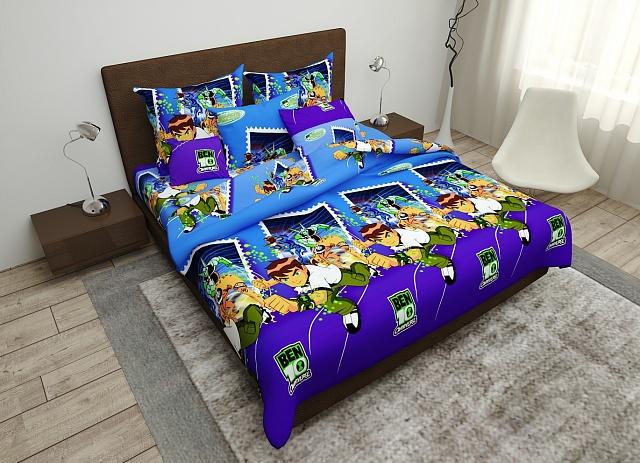 Комплект постільної білизни Family підлітковий Бен-ТЕН бязь голд 9982179 Cиній (DR013104)