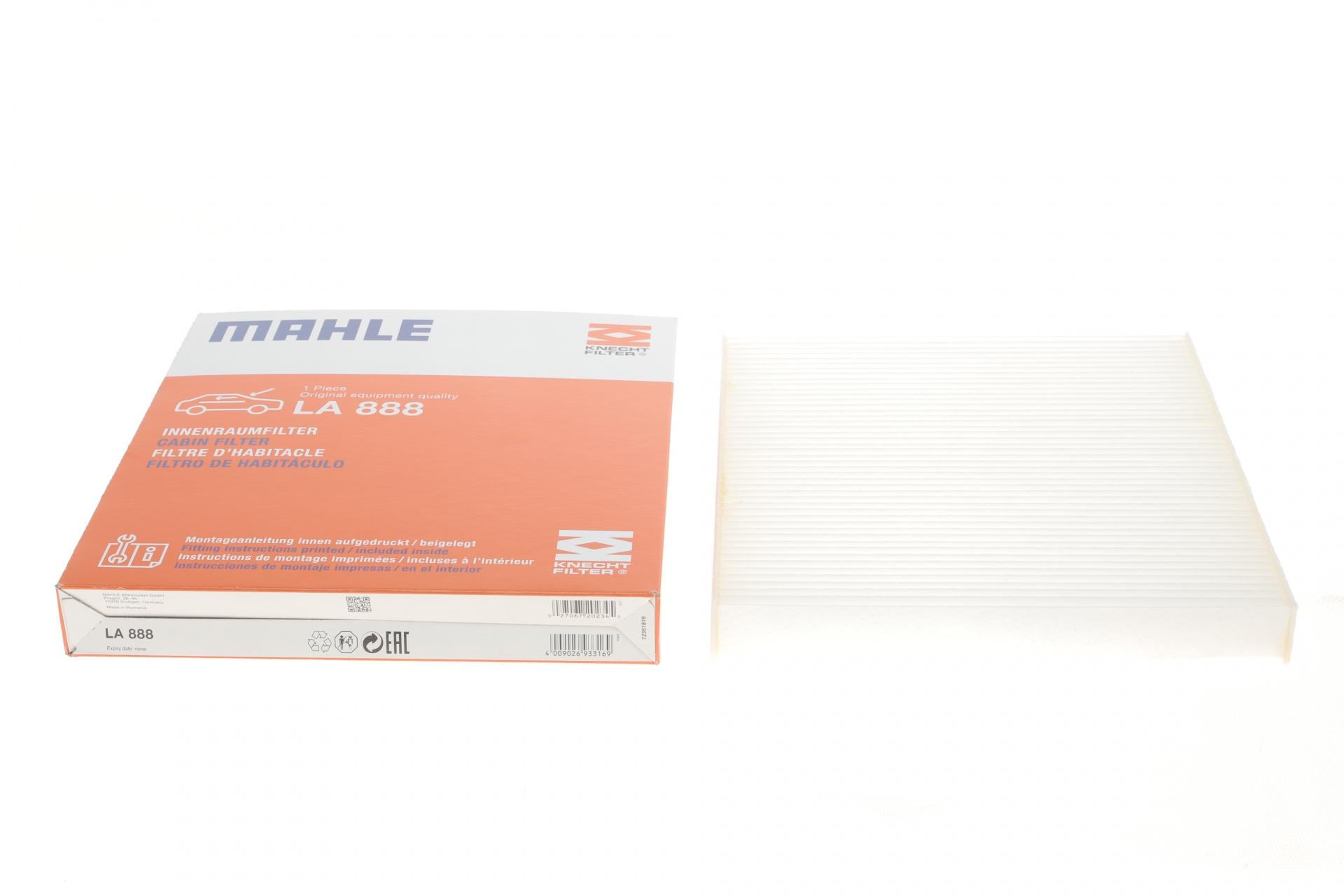 Фільтр салону KNECHT для VW Golf 1,2-1,4TSI/1,6-2,0TDI 12- (LA 888)