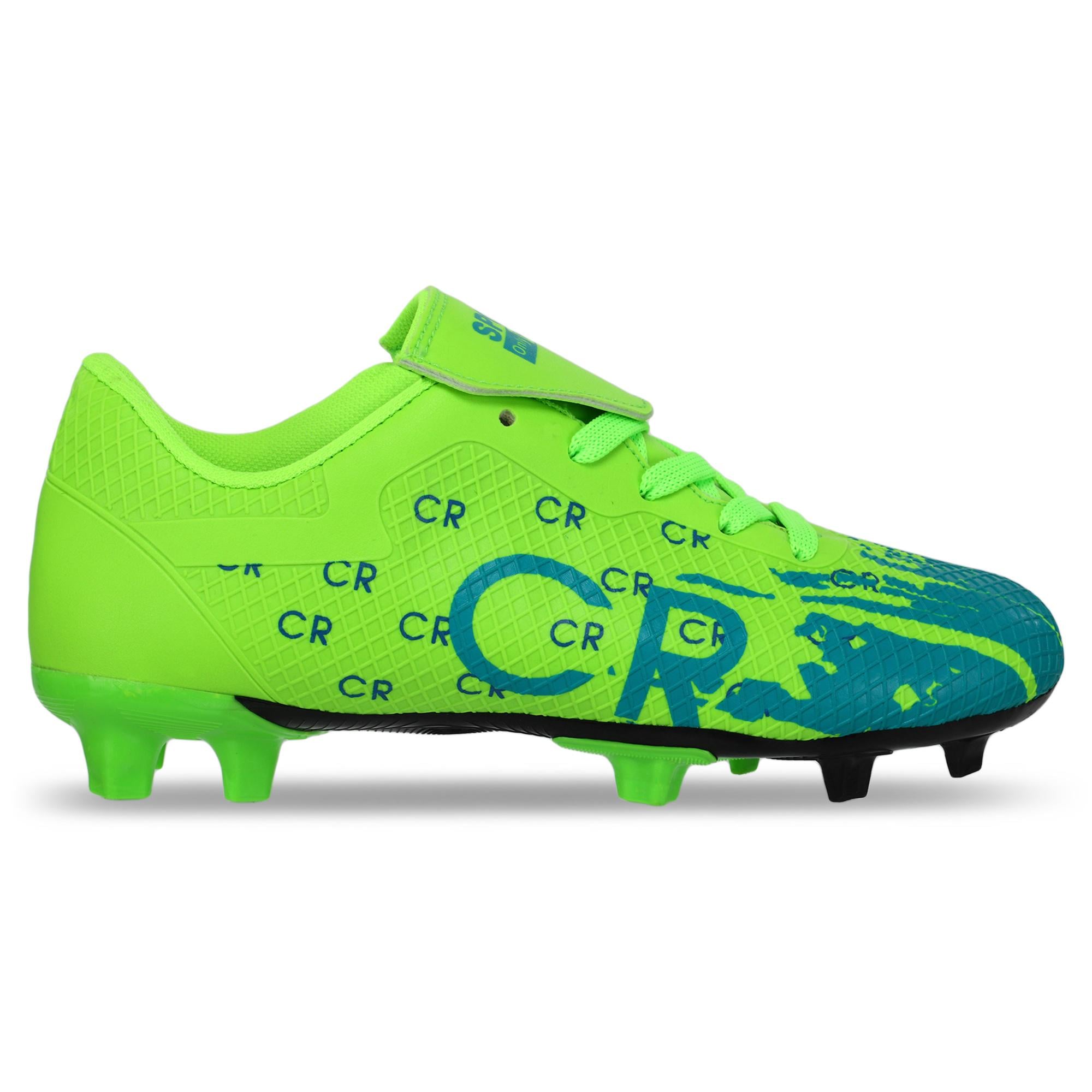 Бутсы футбольные Sport CR7 р. 31 Салатовый/Голубой (6001-31-36)