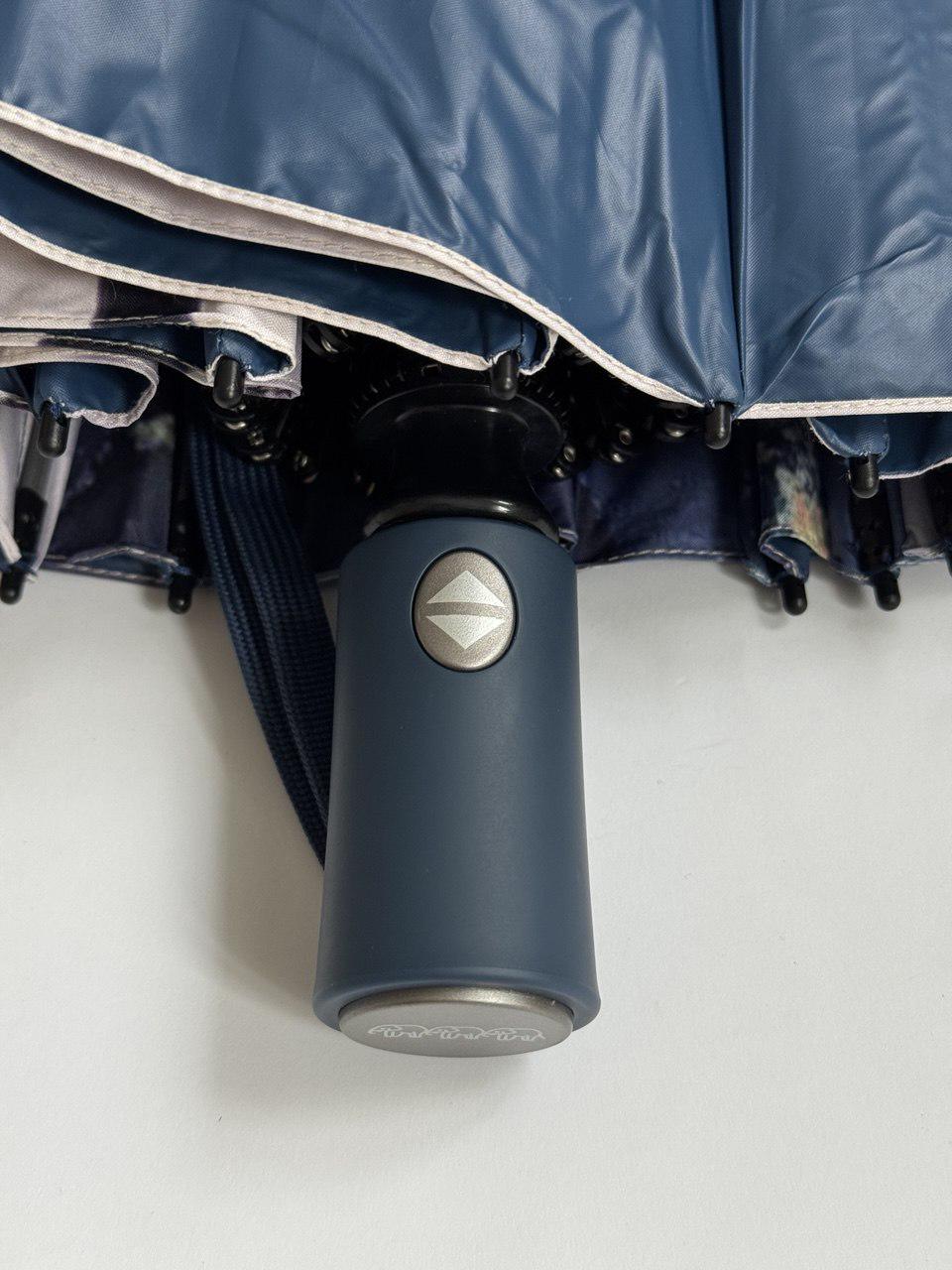 Парасолька-автомат жіноча Три Слона з квітами та однотонним куполом 16 спиць антивітер Синій (7569/4) - фото 6 Парасолька-автомат жіноча Три Слона з квітами та однотонним куполом 16 спиць антивітер Синій (7569/4) - фото 6