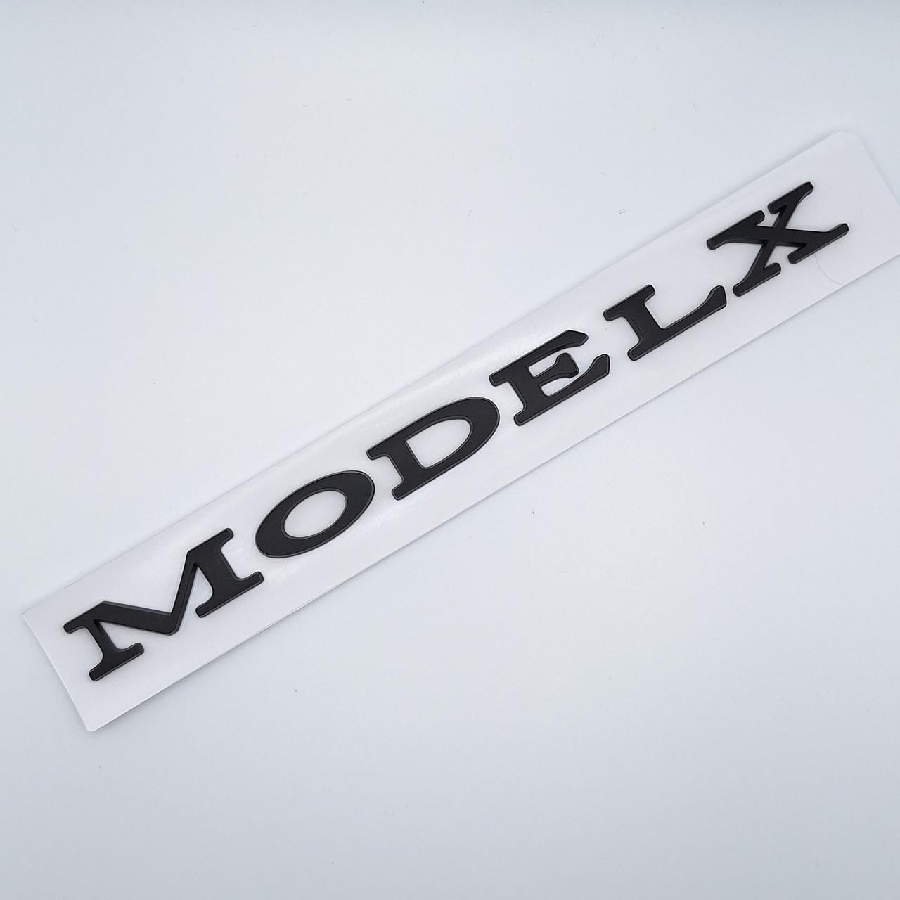 Эмблема надпись Model X Tesla Черный матовый (1998676955)