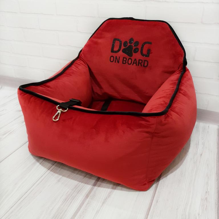 Автокрісло для собак Amore mio Cane Medium до 5 кг 50х45х25 см Red (CS-0021) Автокрісло для собак Amore mio Cane Medium до 5 кг 50х45х25 см Red (CS-0021)