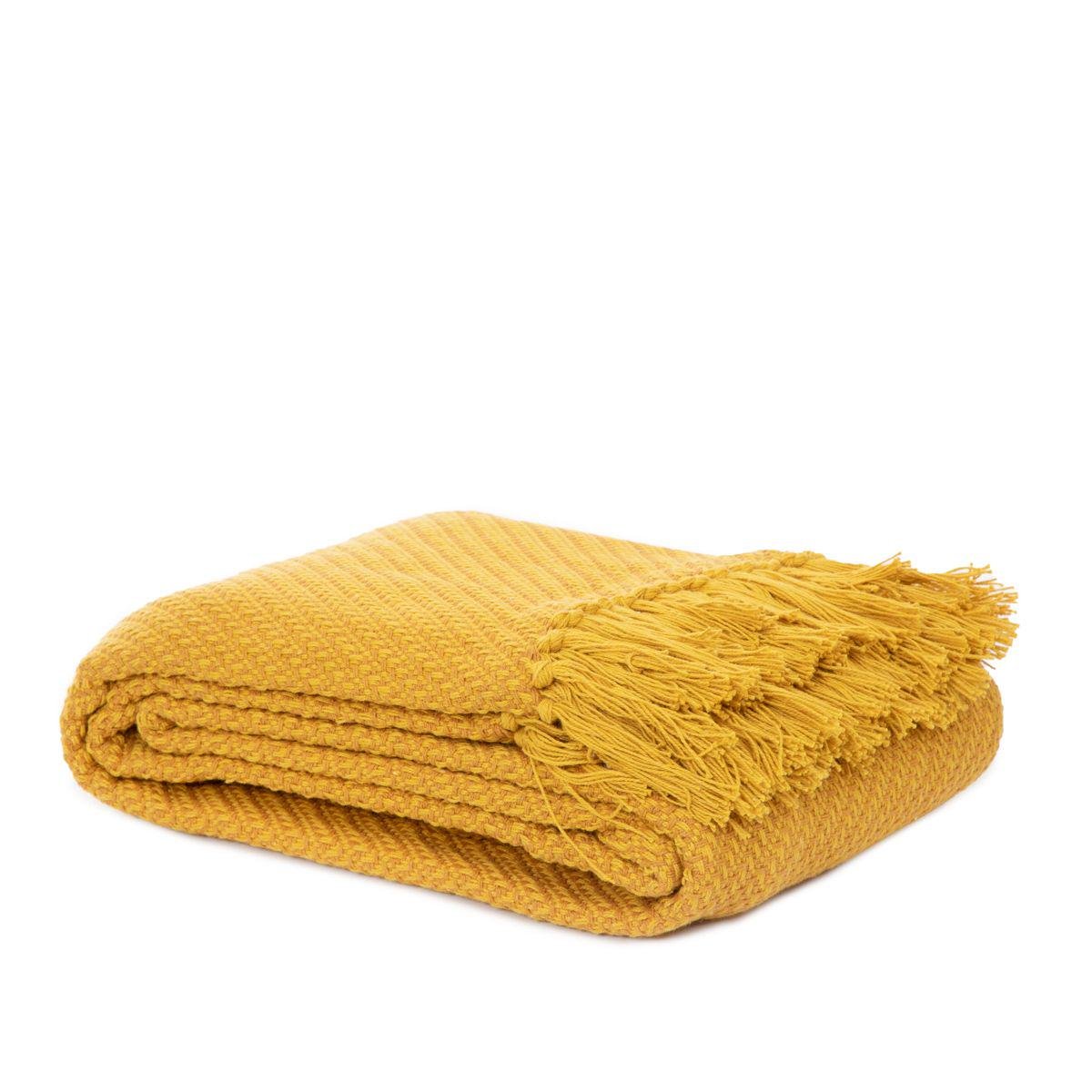 Плед Homla MORRIS 130х170 см Желтый (200682)