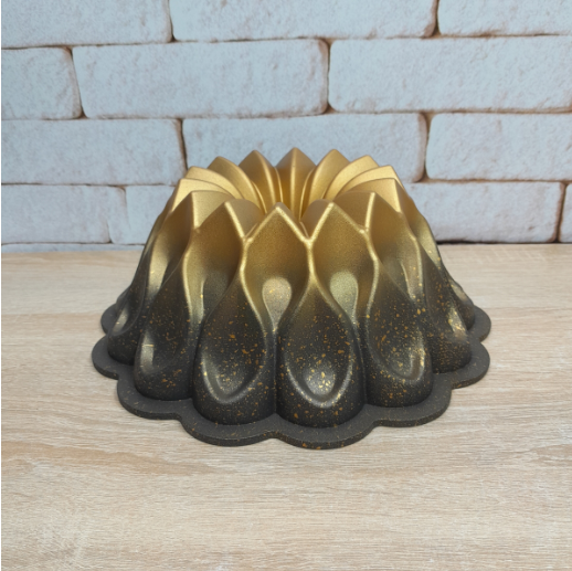 Форма для запекания OMS из углеродистой стали с гранитным покрытием 24 см. Золотой (3272)