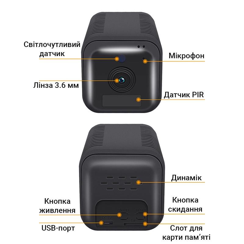 Wi-Fi мини камера Escam G18 с аккумулятором 6200 мАч + датчик движения и ночная подсветка - фото 7 Wi-Fi мини камера Escam G18 с аккумулятором 6200 мАч + датчик движения и ночная подсветка - фото 7
