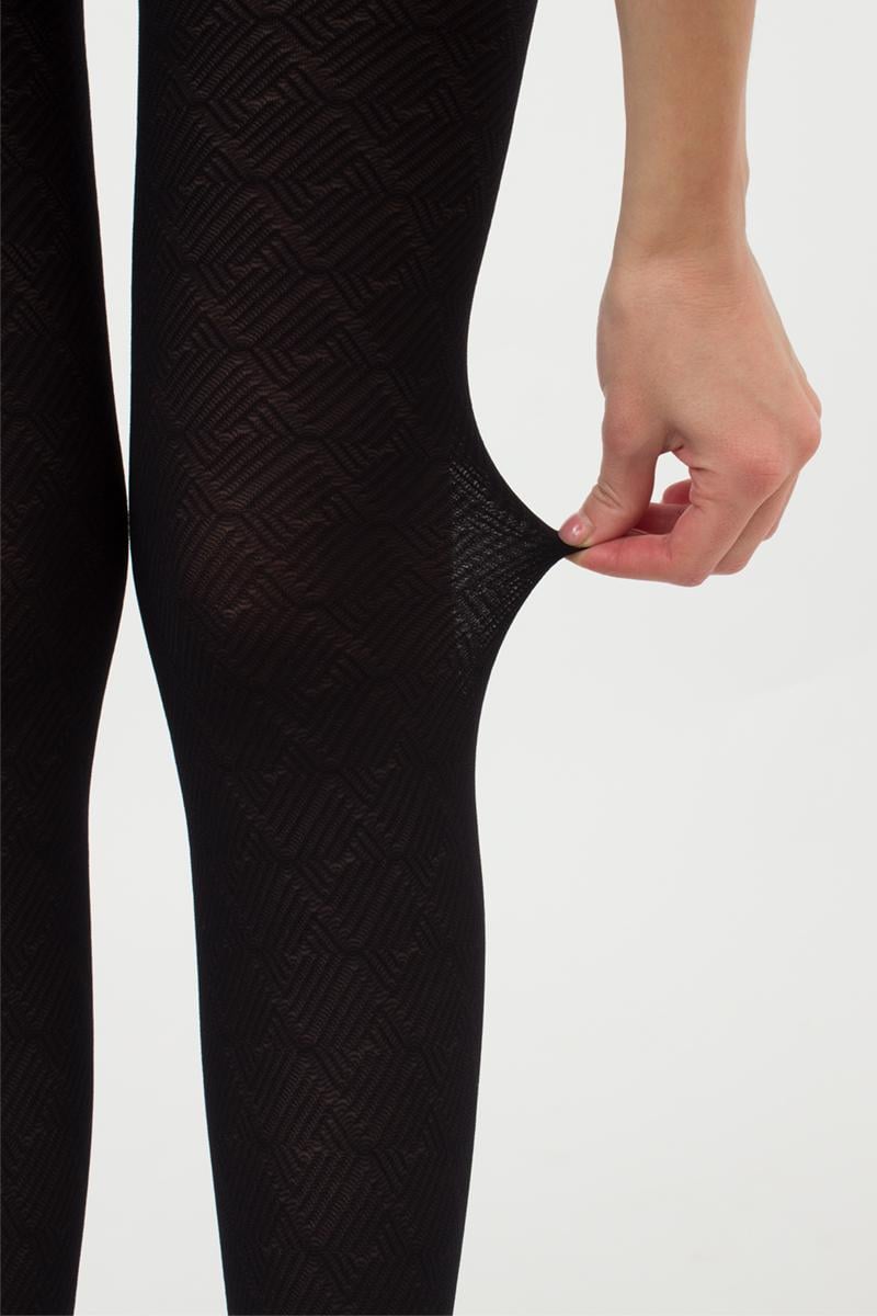 Колготки женские Giulia NEXUS с геометрическим узором 80 2 Black (27067978) - фото 4 Колготки женские Giulia NEXUS с геометрическим узором 80 2 Black (27067978) - фото 4