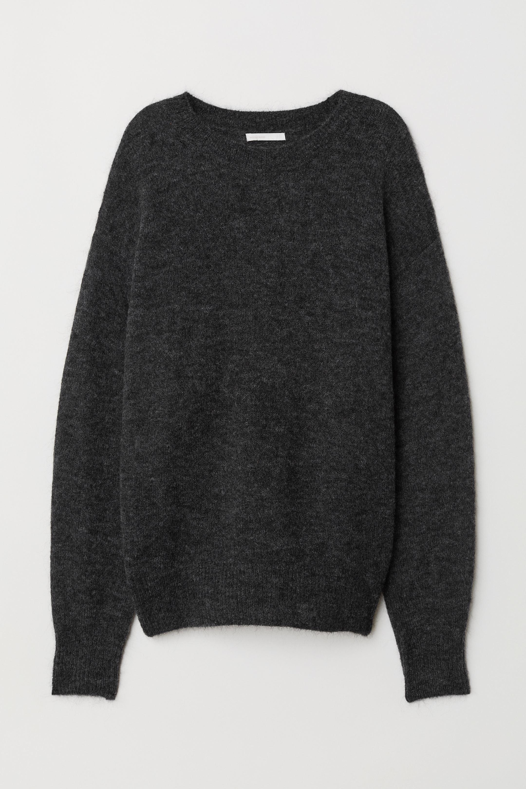 Джемпер H&M S Черный меланж (6398358)