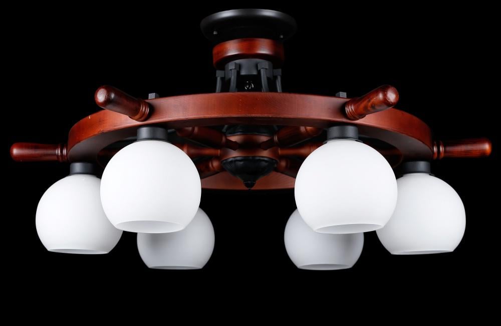 Люстра с плафонами Ray L7167/6H COF+BK+WT (IR006912)