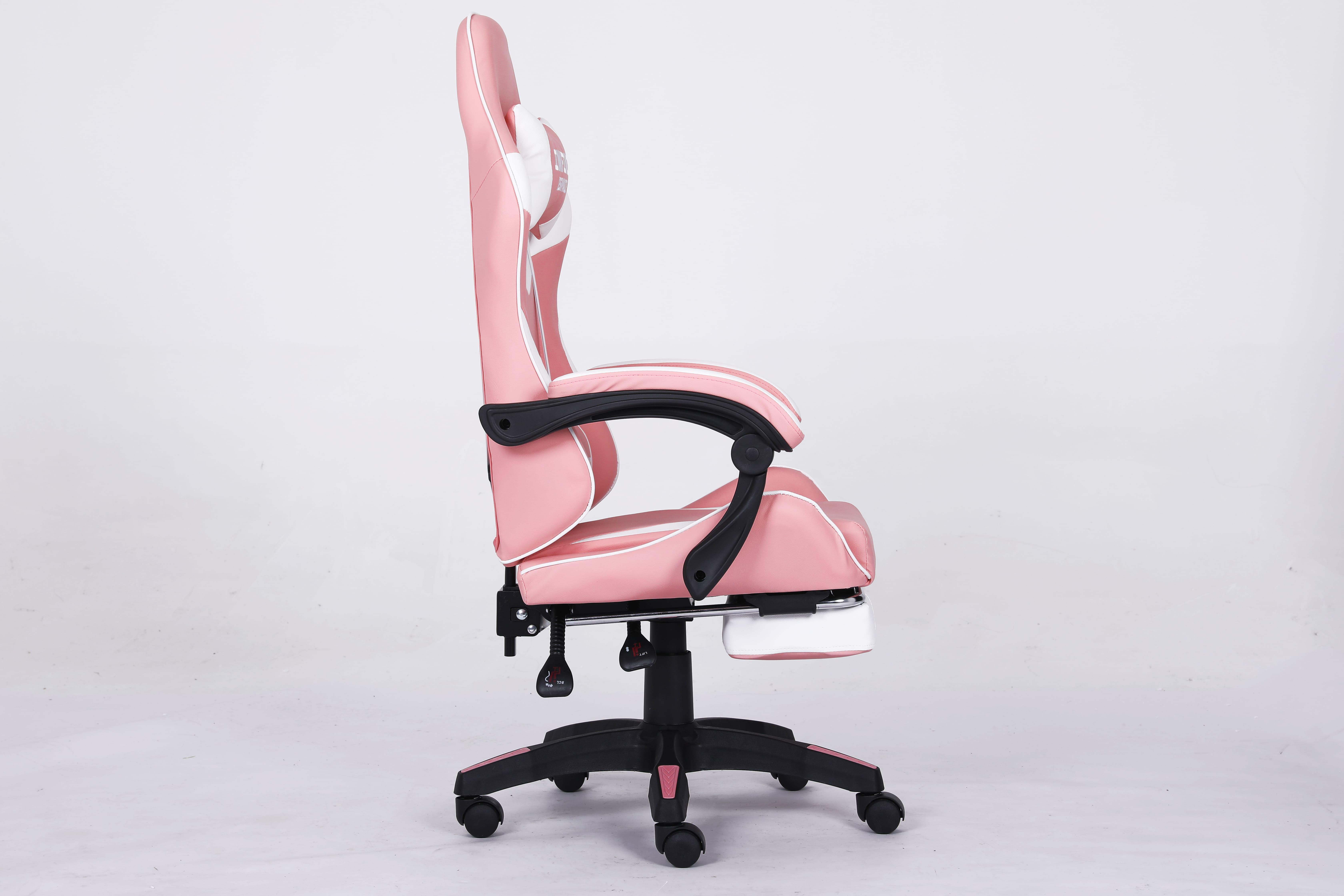 Кресло компьютерное с подставкой для ног Infini Espace Розовый (22288282) - фото 4 Кресло компьютерное с подставкой для ног Infini Espace Розовый (22288282) - фото 4