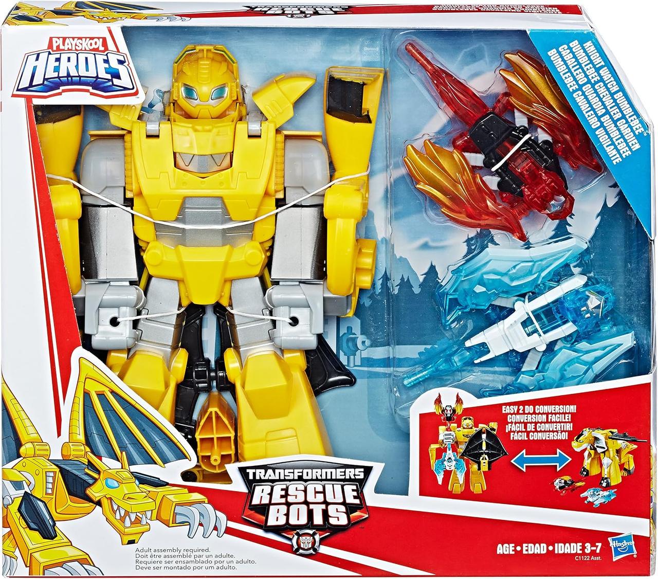 Трансформеры Hasbro Transformers Rescue Bots Knight Watch Бамблби 25 см (C1122)