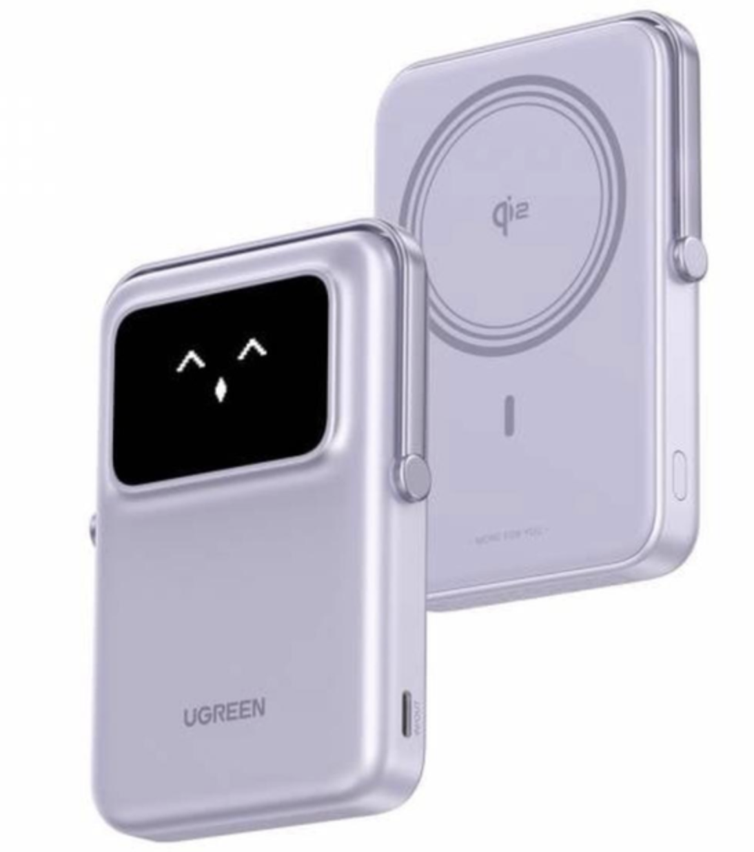 Магнитная батарея UGREEN Uno 20Вт Qi2 10000 mAh Magsafe Power Bank Purple - фото 2 Магнитная батарея UGREEN Uno 20Вт Qi2 10000 mAh Magsafe Power Bank Purple - фото 2