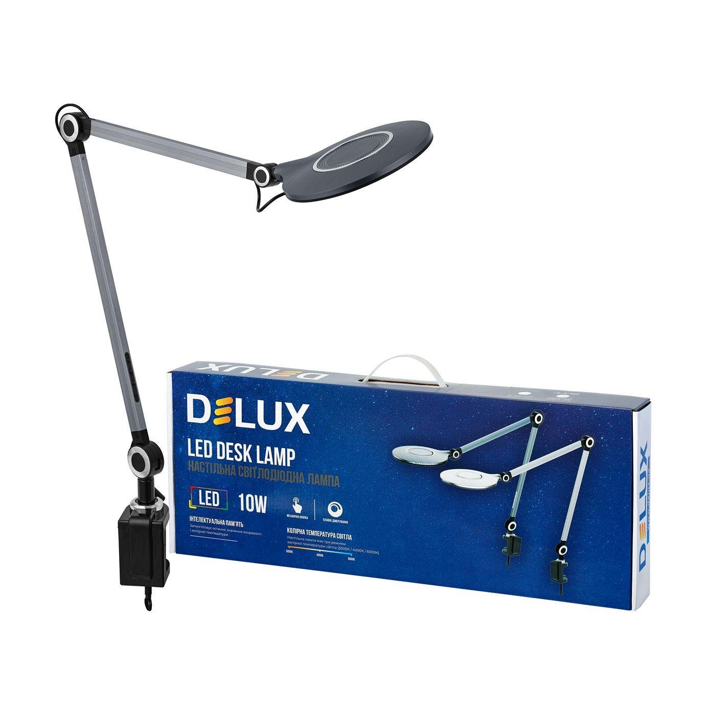 Настільна лампа LED Delux TF-530 10 Вт Чорний (18911)