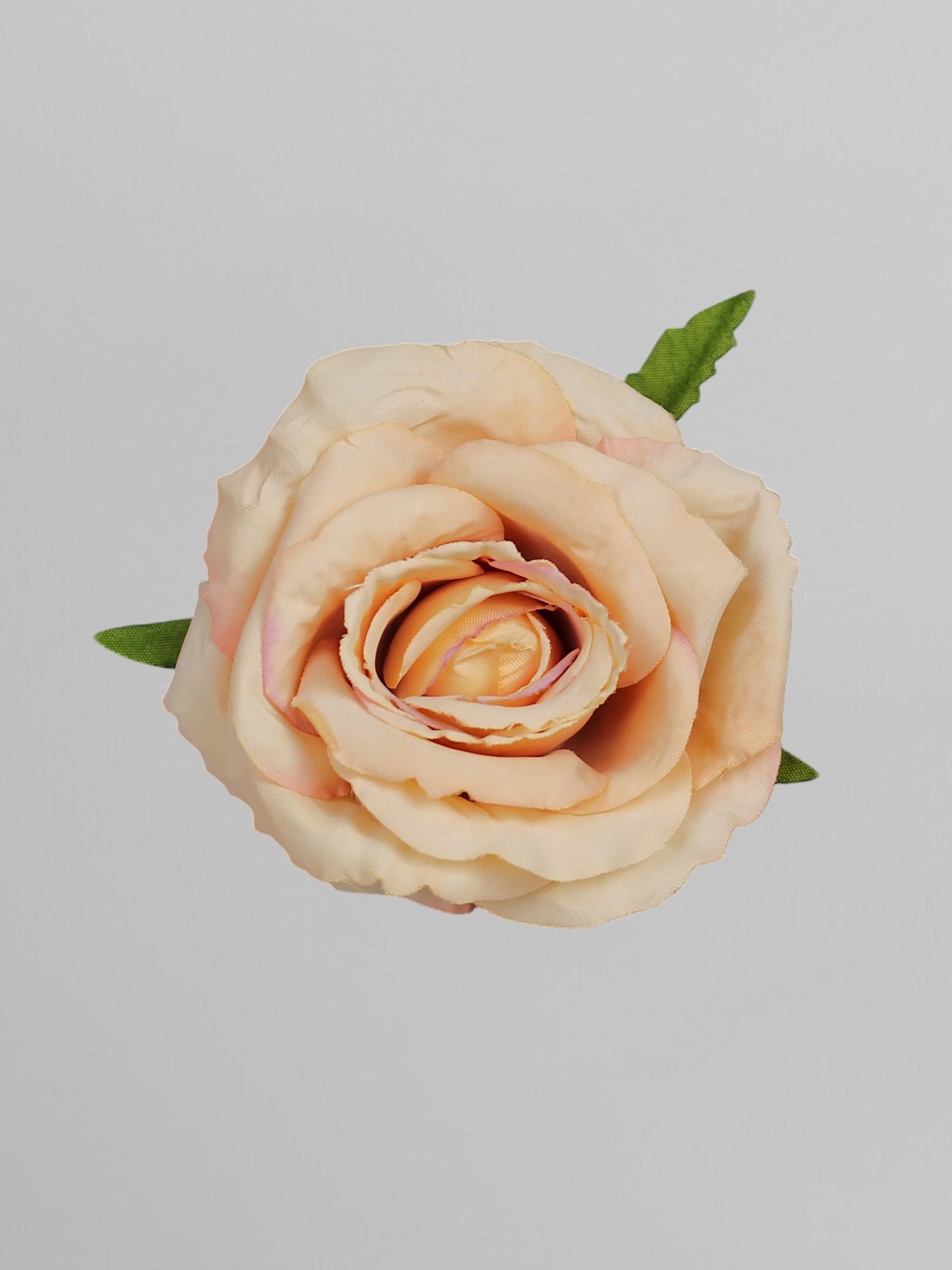 Головка розы искусственная 6 см Темно-бежевый (К02148)