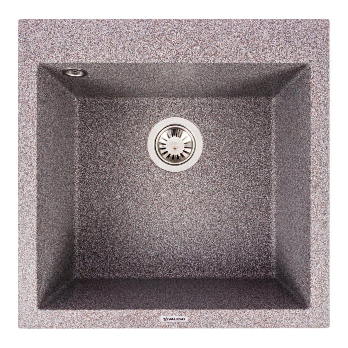 Мойка гранитная Valeso Galax 500х500 врезная квадратная матовый (PLTM-SP000049316)
