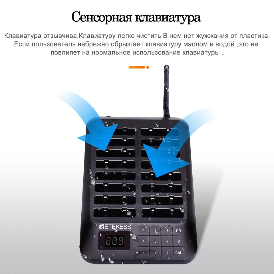 Пейджингова система Retekess TD157 для ресторанів Чорний (TD157) - фото 8