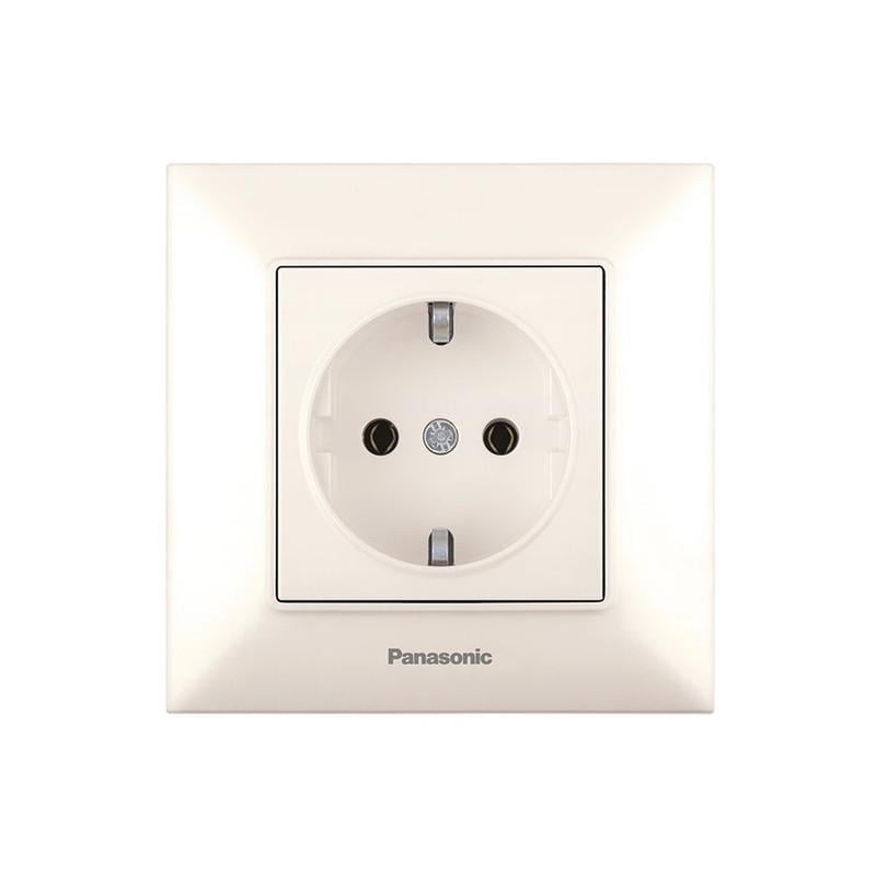 Розетка с заземлением Panasonic Arkedia Slim ABS Кремовый (WNTC02022BG-UA1) Розетка с заземлением Panasonic Arkedia Slim ABS Кремовый (WNTC02022BG-UA1)