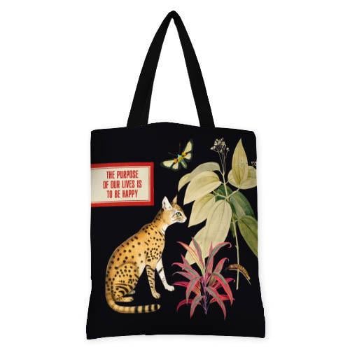 Сумка жіноча тканинна Presentville Be happy (SV 22S013 BL)