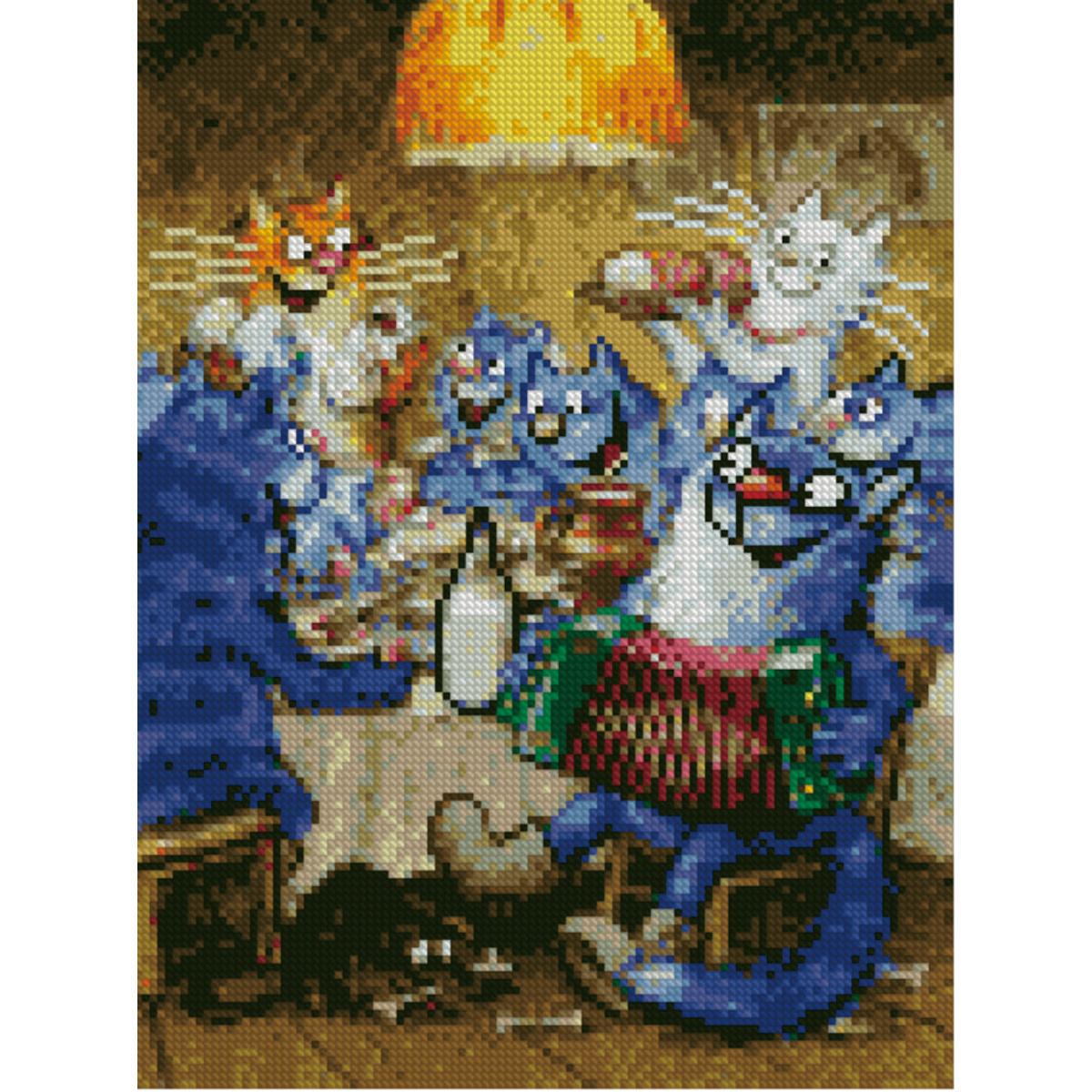 Алмазная мозаика Strateg Разгуляй 30х40 см (Str-HX092)