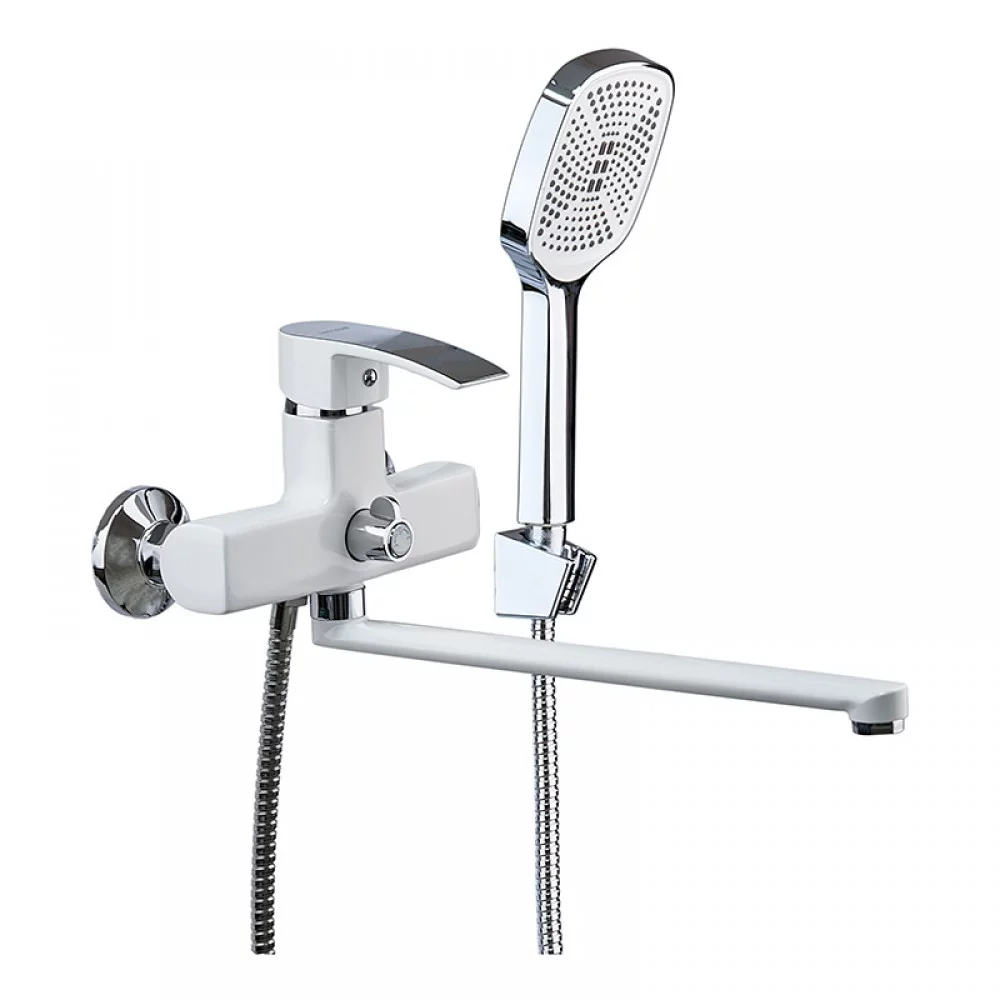 Смеситель для ванной MIXXUS Magnum 006 Euro White/Chrome (MI6202)