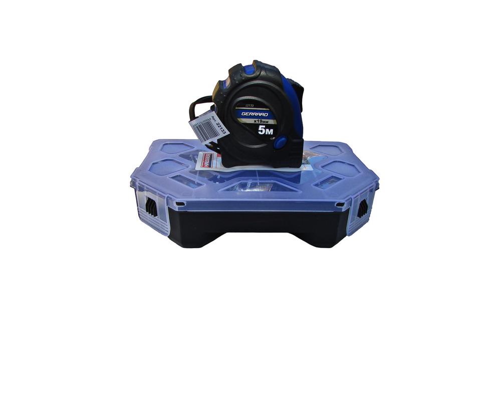 Набор шурупов универсальный рулетка/сверло/бита в органайзере 1310 шт. (29044717) - фото 2