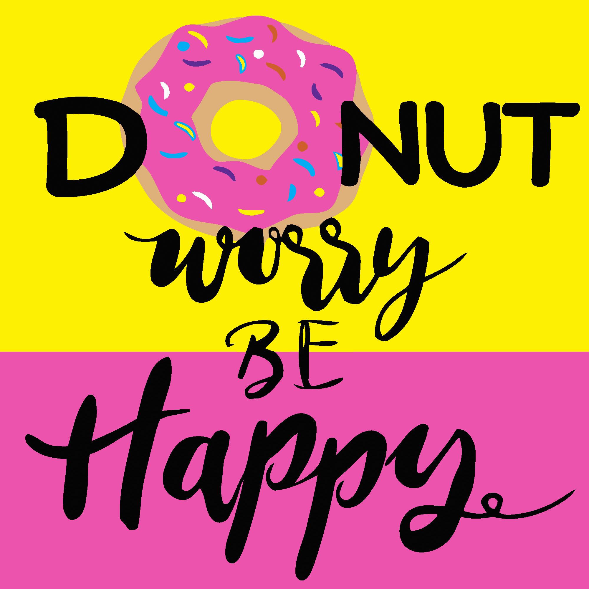 Картина по номерам Strateg Do nut worry 20x20 см (Str-HH7083)