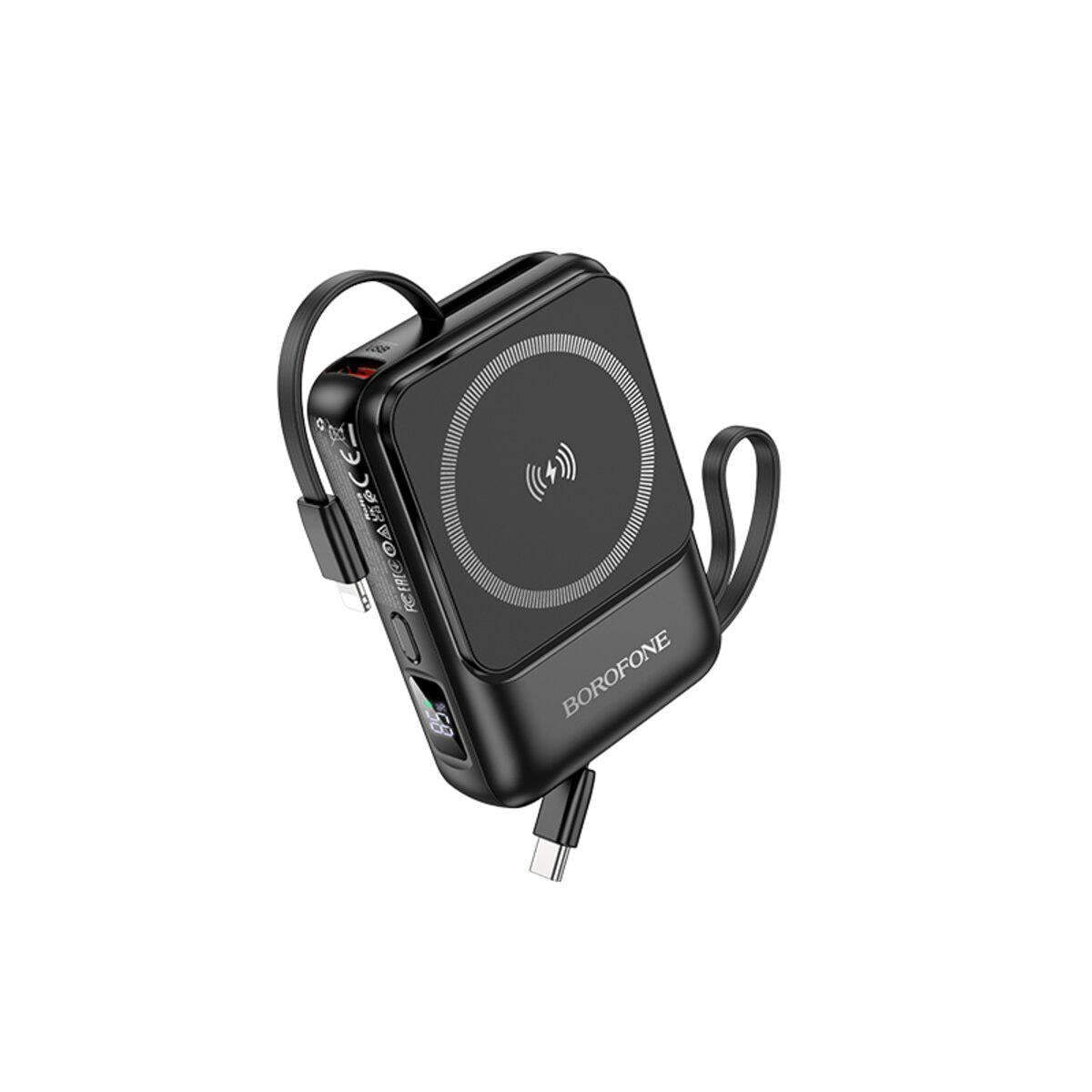Повербанк Borofone BJ59 Refined 10000 mAh 22,5W з бездротовою зарядкою Black