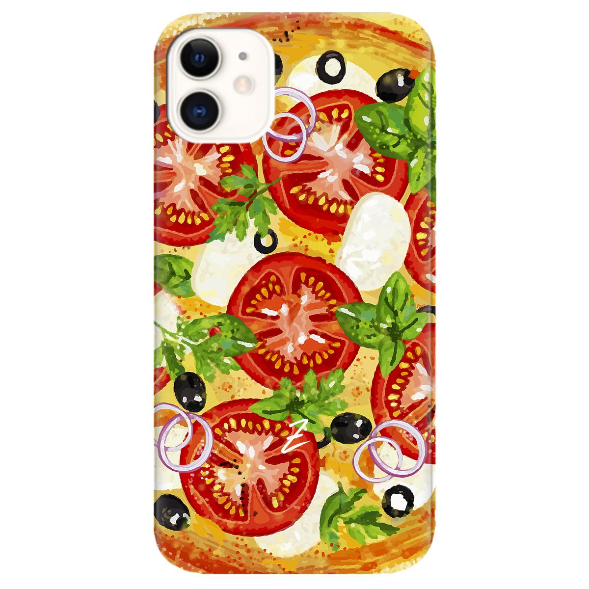 Силиконовый чехол Zorrov для Apple iPhone 11 - Pizza (12130050146072007)