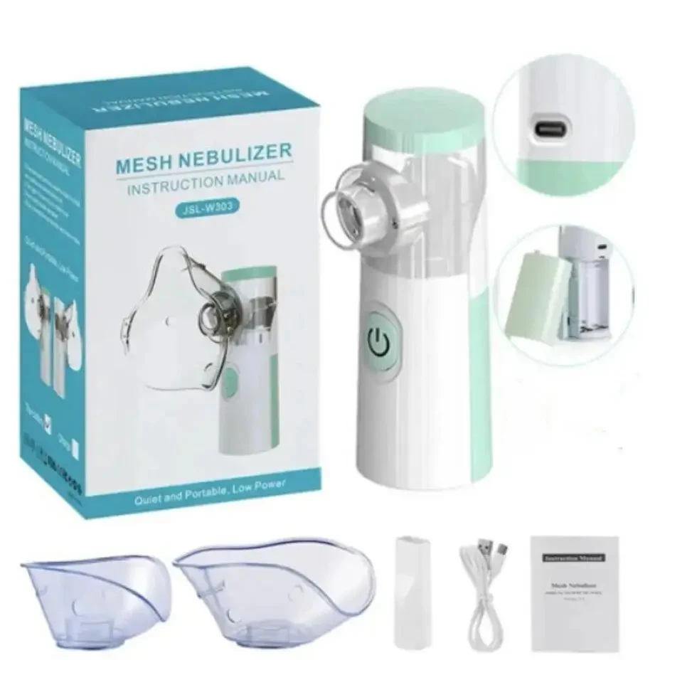 Небулайзер портативний сітчастий JSL-W303 живлення від USB/батарейок (27282767) - фото 2