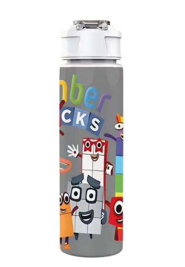 Детская бутылка для воды с трубочкой Numberblocks 750 мл (35110145)