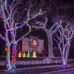 Гірлянда світлодіодна Нитка вулична 40 м 800 Led Різнокольоровий/Зелений дріт (1518249765) - фото 7