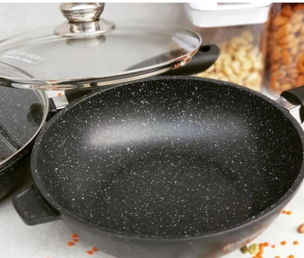 Сковорода с крышкой Edenberg 28 см (EB-3322) - фото 3