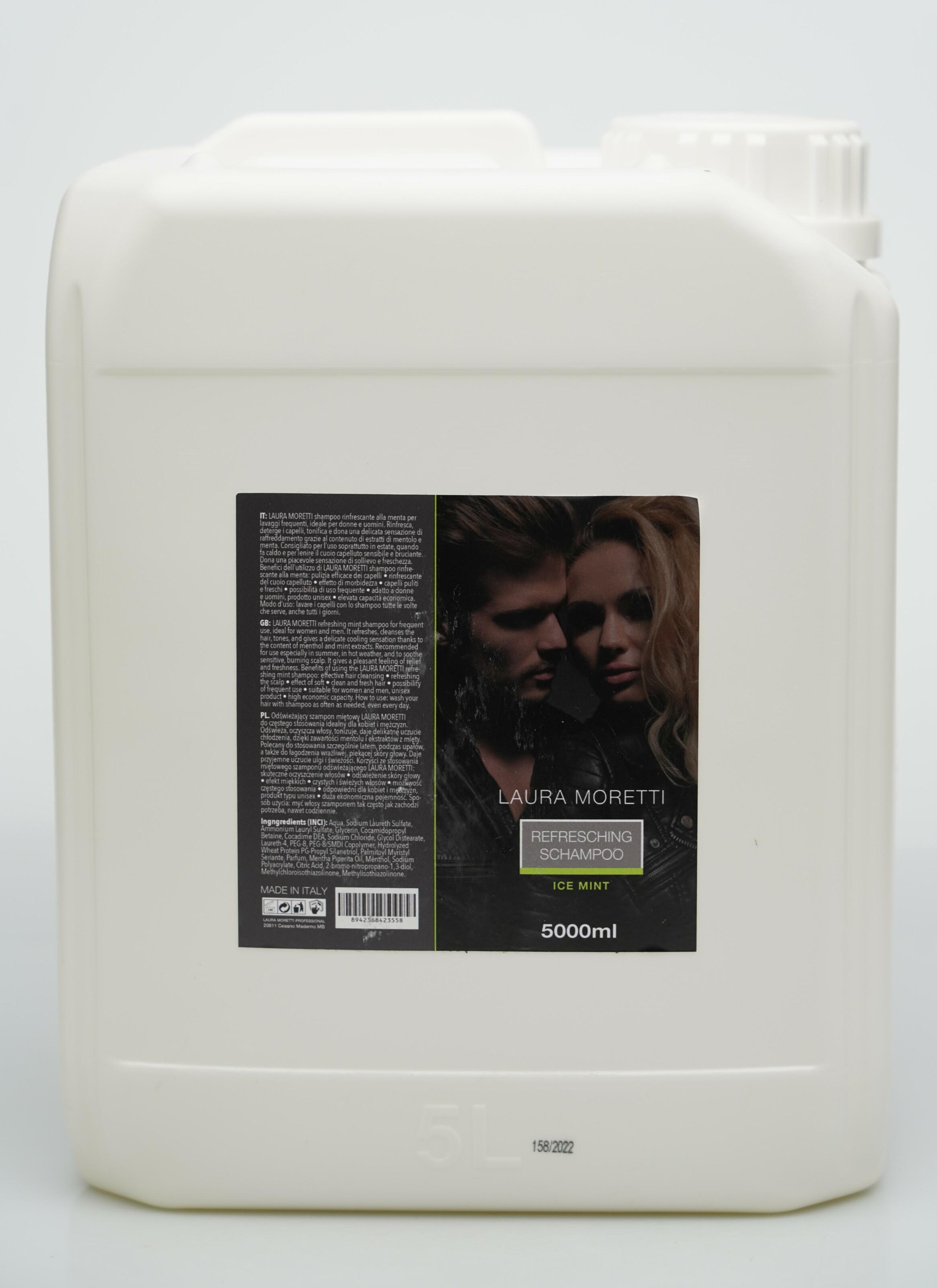 Шампунь Laura moretti ментоловый запах 5 л