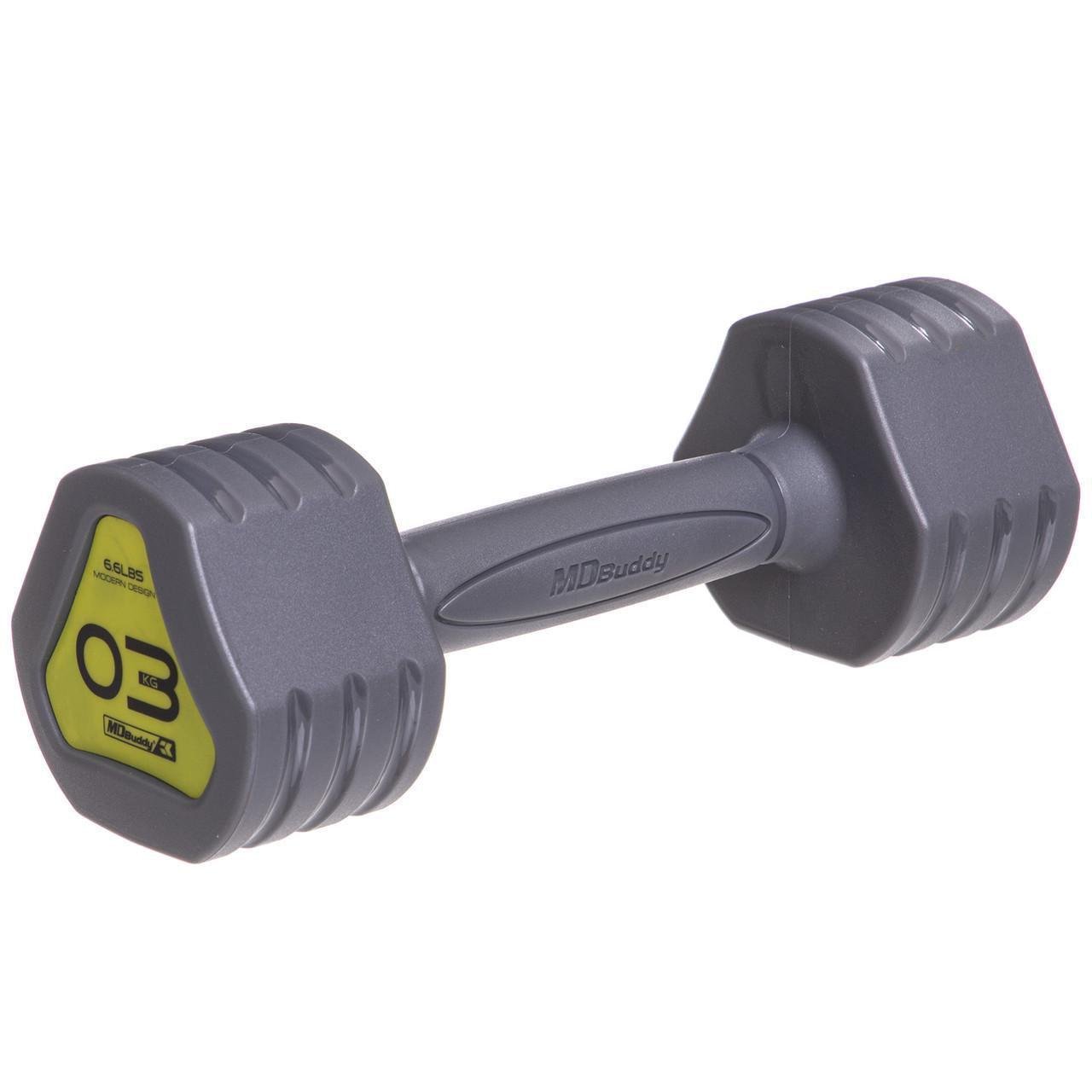 Гантель цельная Zelart TA-2678-3 с полиуретановым покрытием 3 кг (2532858618) - фото 1