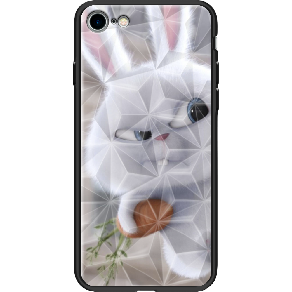 Чехол BoxFace Apple iPhone 7/8 SE  2020 Rabbit Snowball Черный силикон с призмой (26205-up1116-37544)