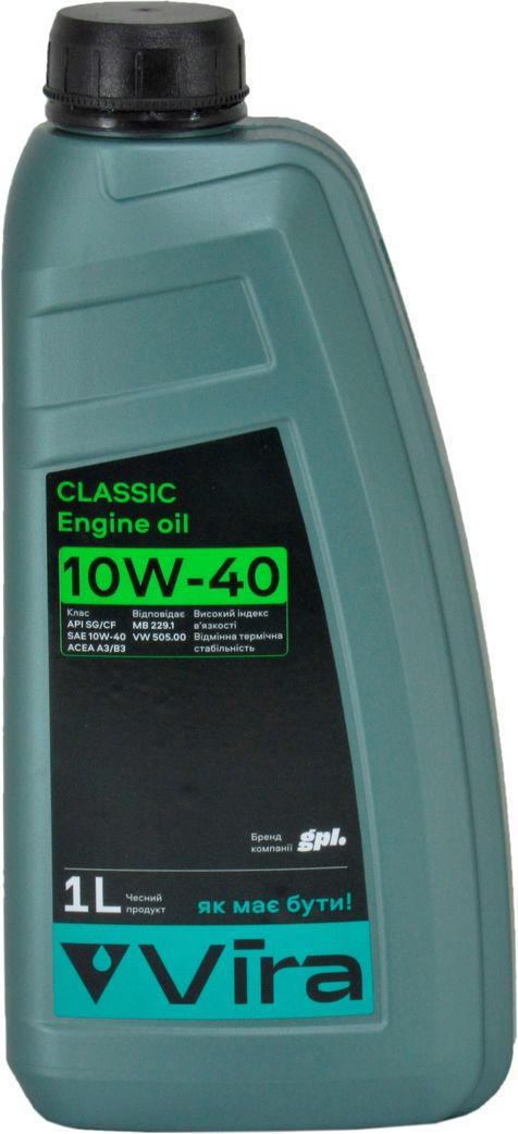 Моторное масло Vira Classic Sg/cf Vi0321 бензин/дизель 10W-40 1 л (1400515)
