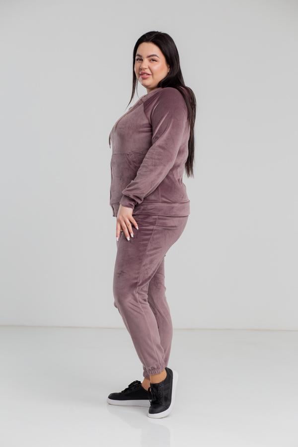 Спортивный костюм женский AKSAN двойка 3XL Светло-коричневый (23.1860_light_brown_52(3XL)) - фото 2