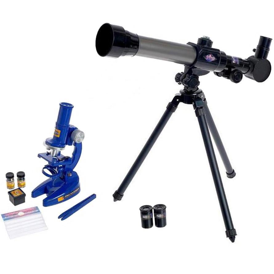 Набор игровой обучающий Микроскоп-Телескоп 2в1 астрономический (28443315) - фото 4 Набор игровой обучающий Микроскоп-Телескоп 2в1 астрономический (28443315) - фото 4