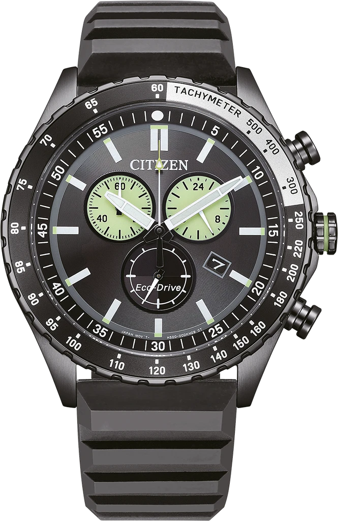 Наручний годинник чоловічий Citizen AT2565-05E Eco-Drive з сталевим корпусом/чорним циферблатом та водозахистом 100 м