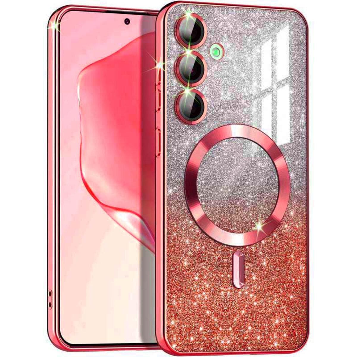Противоударный чехол Cosmic CD Shiny Magnetic для Samsung Galaxy S24 красный