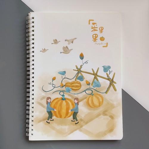 Тетрадь на спирали Тыквенное поле 60 л.