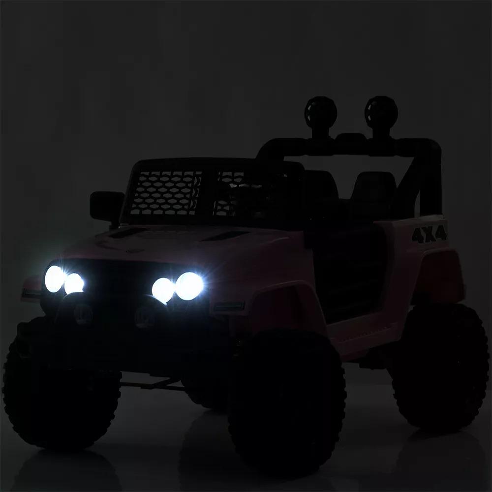 Дитячий електромобіль Bambi Jeep з пультом керування та світлом Червоний (M 5734EBLR-3) - фото 2