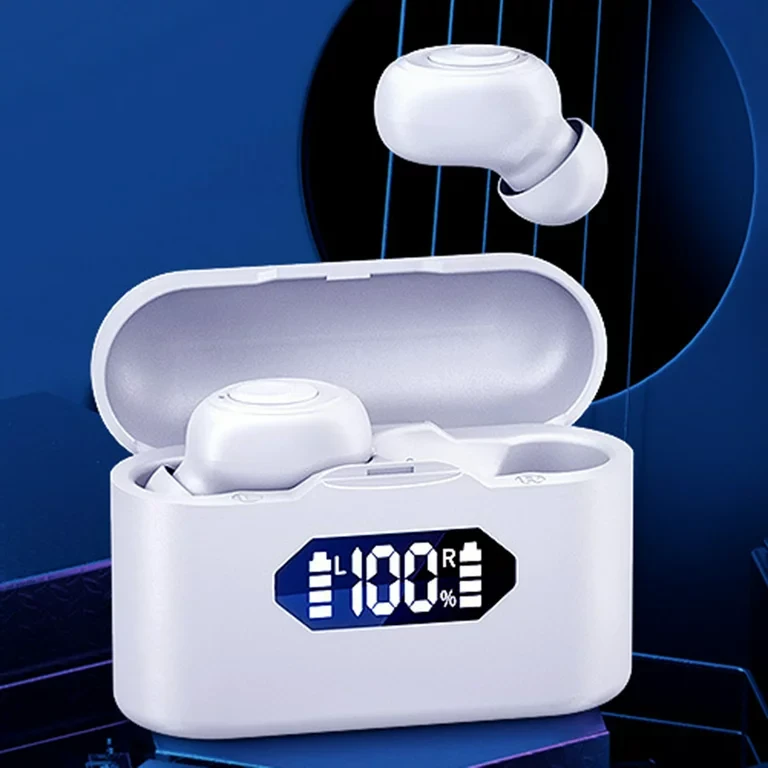 Навушники бездротові Bluetooth із зарядним кейсом та індикатором заряду Білий (X37) - фото 2 Навушники бездротові Bluetooth із зарядним кейсом та індикатором заряду Білий (X37) - фото 2