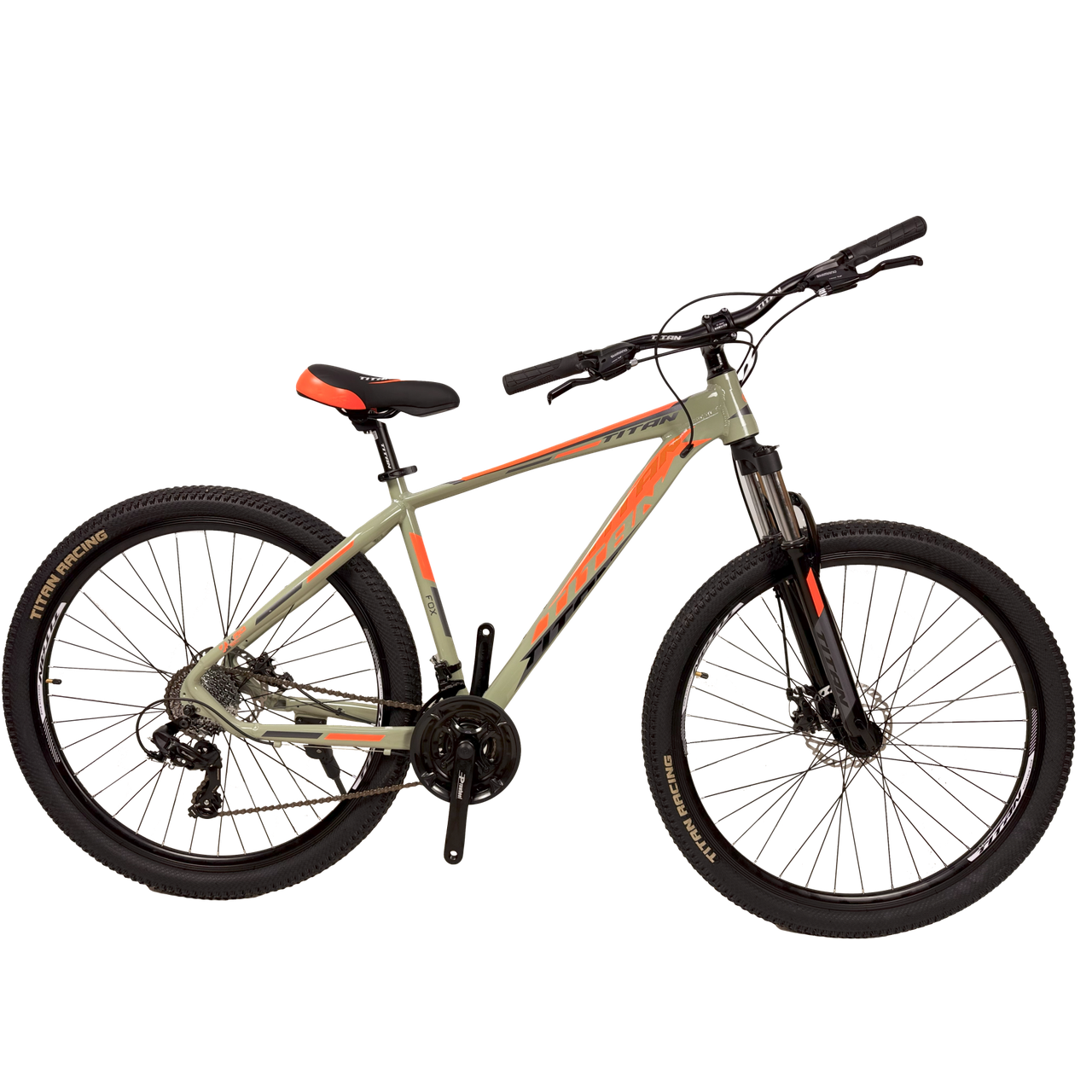 Велосипед Titan FOX 29" 21" 2025 Серо-оранжевый