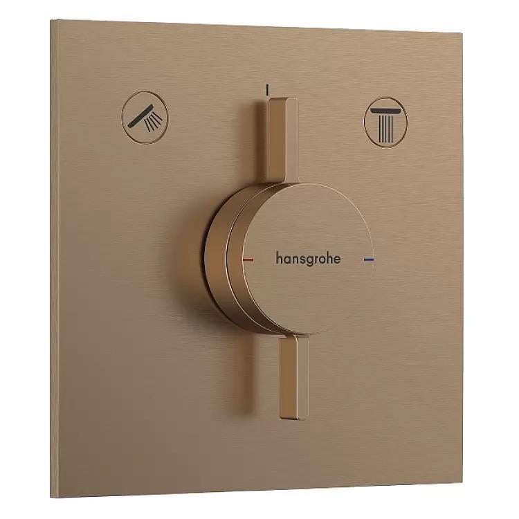 Смеситель для душа Hansgrohe DuoTurn E термостатический Бронзовый брашированный (37463252)