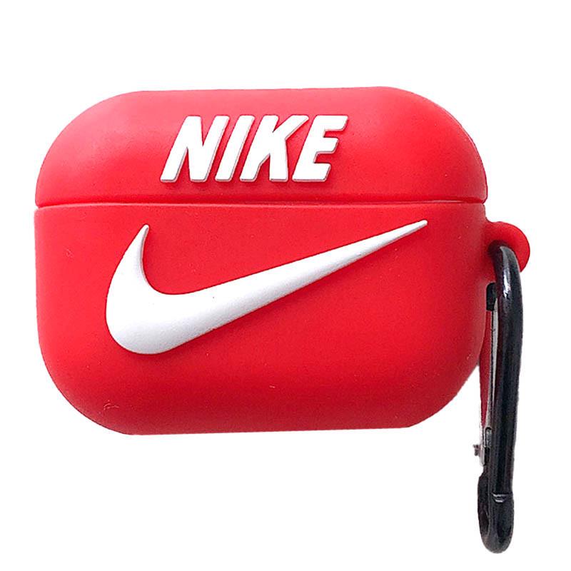 Футляр силіконовий Epik Brand для навушників AirPods 3 з карабіном Nike Red (00000065969_8)