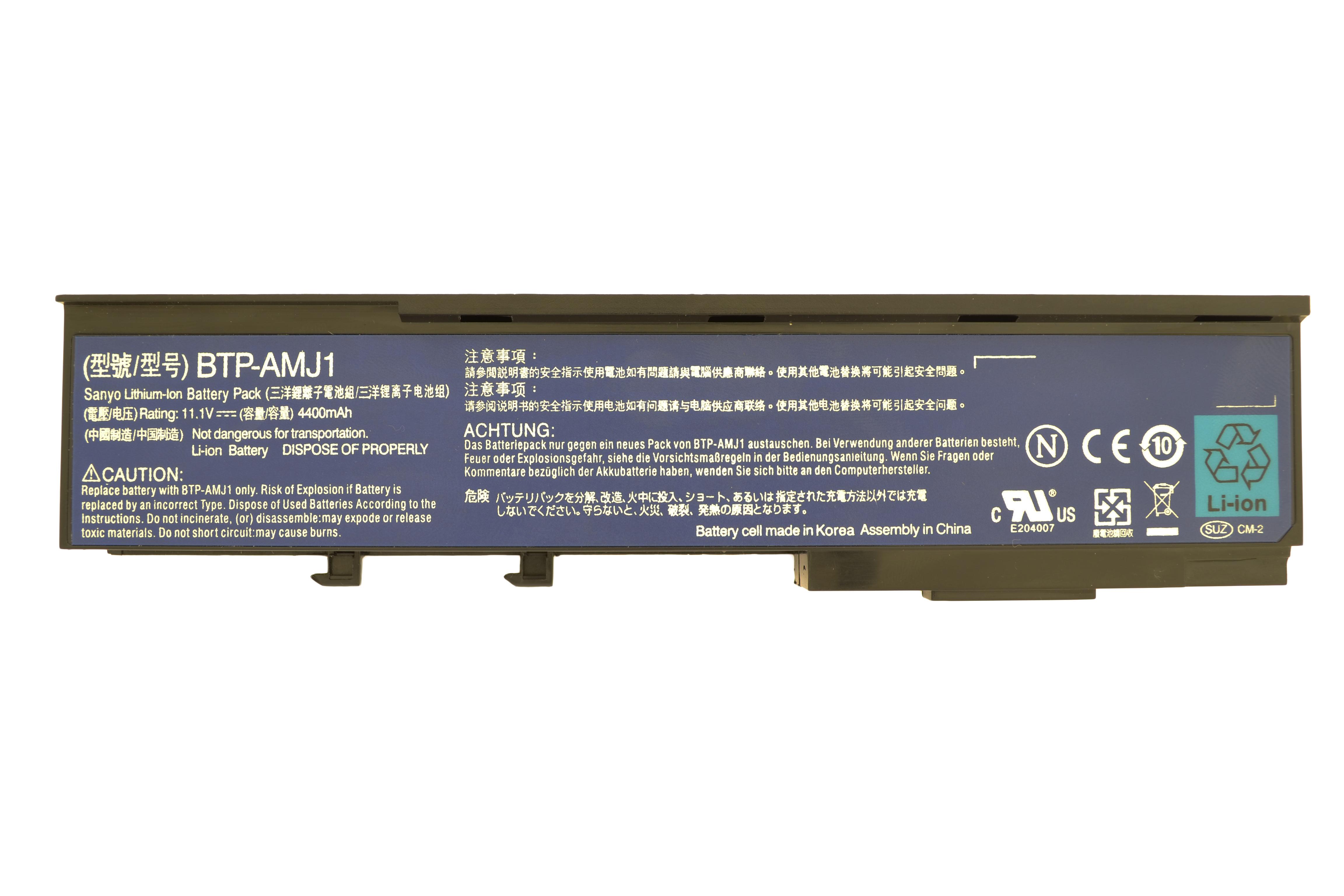 Акумулятор для ноутбука Acer BTP-ANJ1 11.1V 4400 mAh (002555)