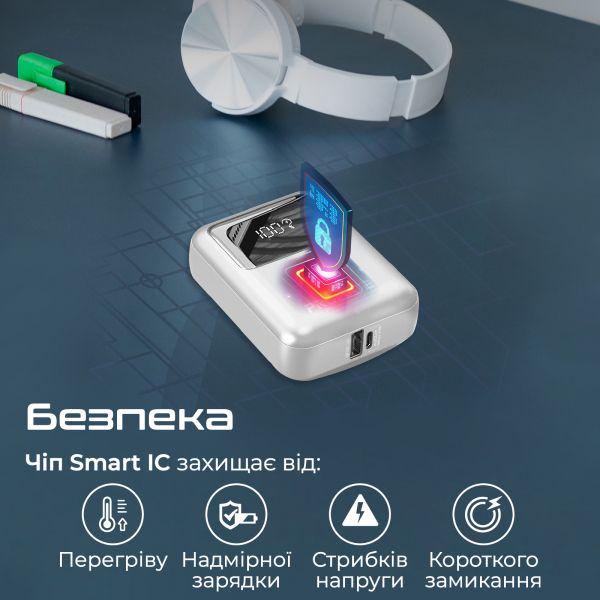 Повербанк Promate PowerPod-10 10000 mAh 35W Black (powerpod-10.Black) - фото 7 Повербанк Promate PowerPod-10 10000 mAh 35W Black (powerpod-10.Black) - фото 7