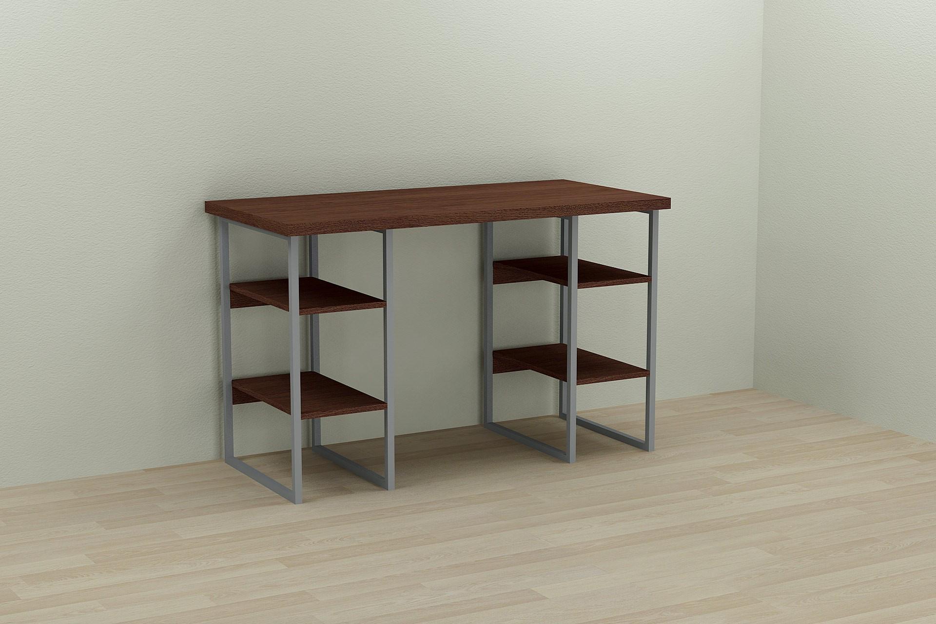 Компьютерный стол Ferrum-decor Тим ДСП 32 мм 75x140x60 Серый/ Венге (FRD-106110)