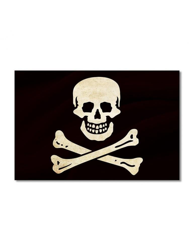 Картина модульная Пиратский флаг 1 модуль 50x75 см