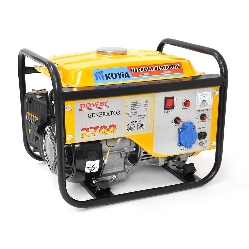 Генератор бензиновий Kuyia TM1000CL однофазний 110-240V 50Hz 0,9-1 кВт 5,2 л (37458)